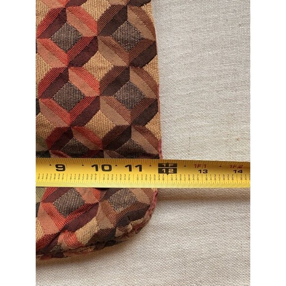 FOSSIL Diamond Tapestry Multi Zip Crossbody Shoulder Bag Hippie Boho - Picture 7 of 8